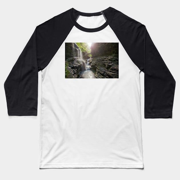 Watkins Glen Baseball T-Shirt by jswolfphoto